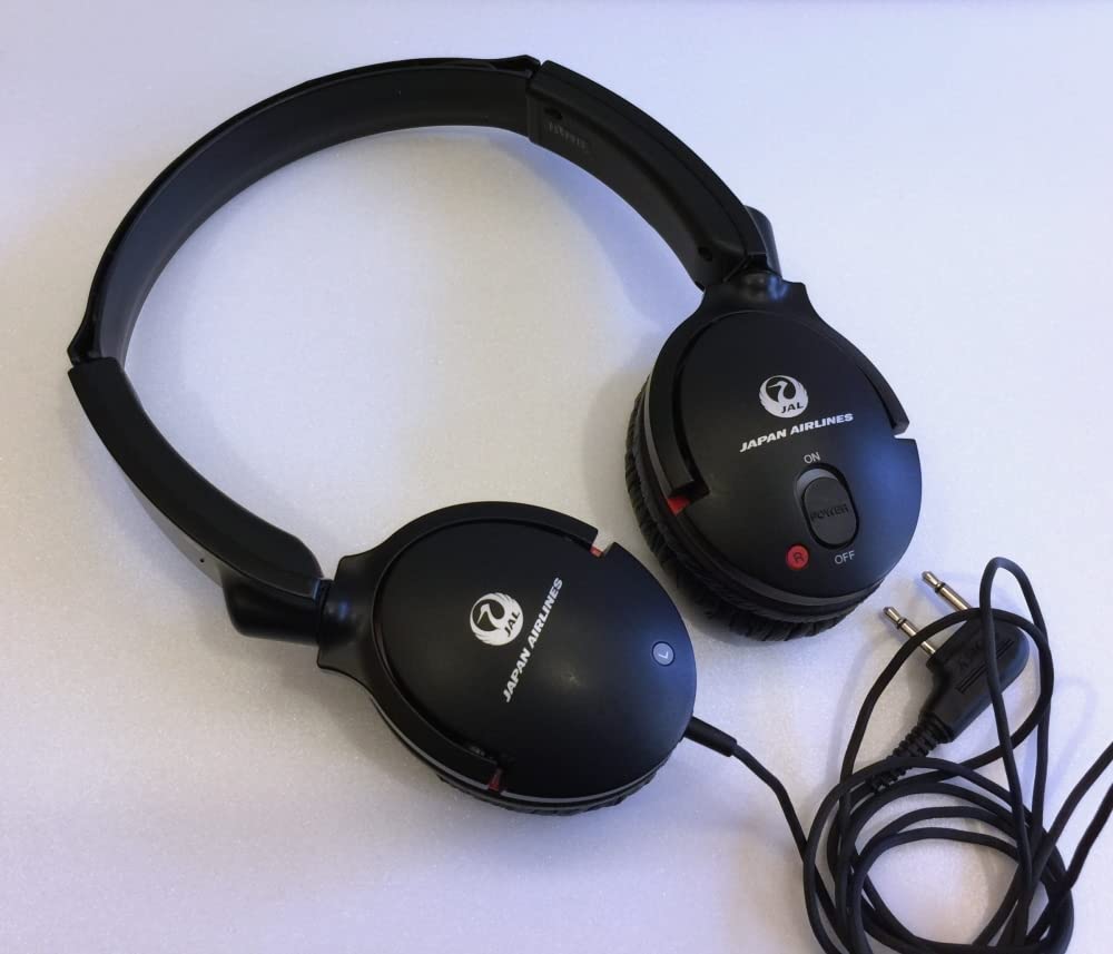 ★3個セット★　JAL ファーストクラス　国内線 有線　ヘッドホン ブラック Amazon.co.jp: JAL 国内線 ファーストクラス用 ヘッドフォン 単